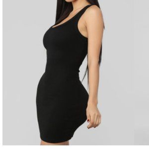 Fashion Nova Black Tank Dress